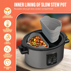 Crockpockets Slow Cooker Divider Liner