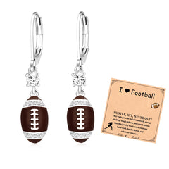 Football Drop Sport Earrings