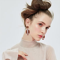 Acrylic Football Earrings