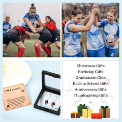 Football Drop Sport Earrings