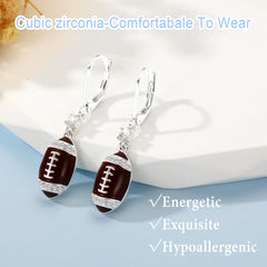 Football Drop Sport Earrings