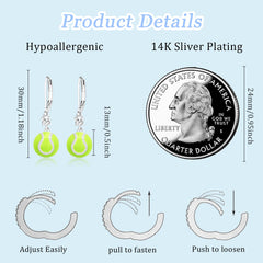 Tennis Drop Sport Earrings