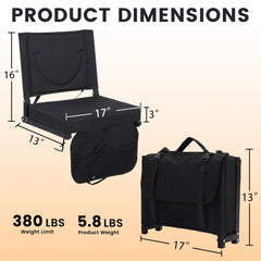 Heated Stadium Seats with Backrest