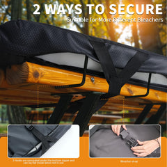 Heated Stadium Seat with Back & Arm Support