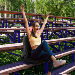 Heated Stadium Seat with Back & Arm Support