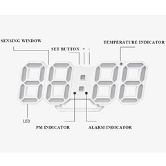 Digital Desk Clock With Temperature