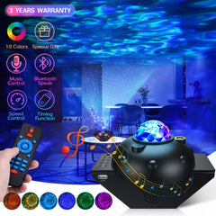 Northern Lights Star Projector Bluetooth Speaker